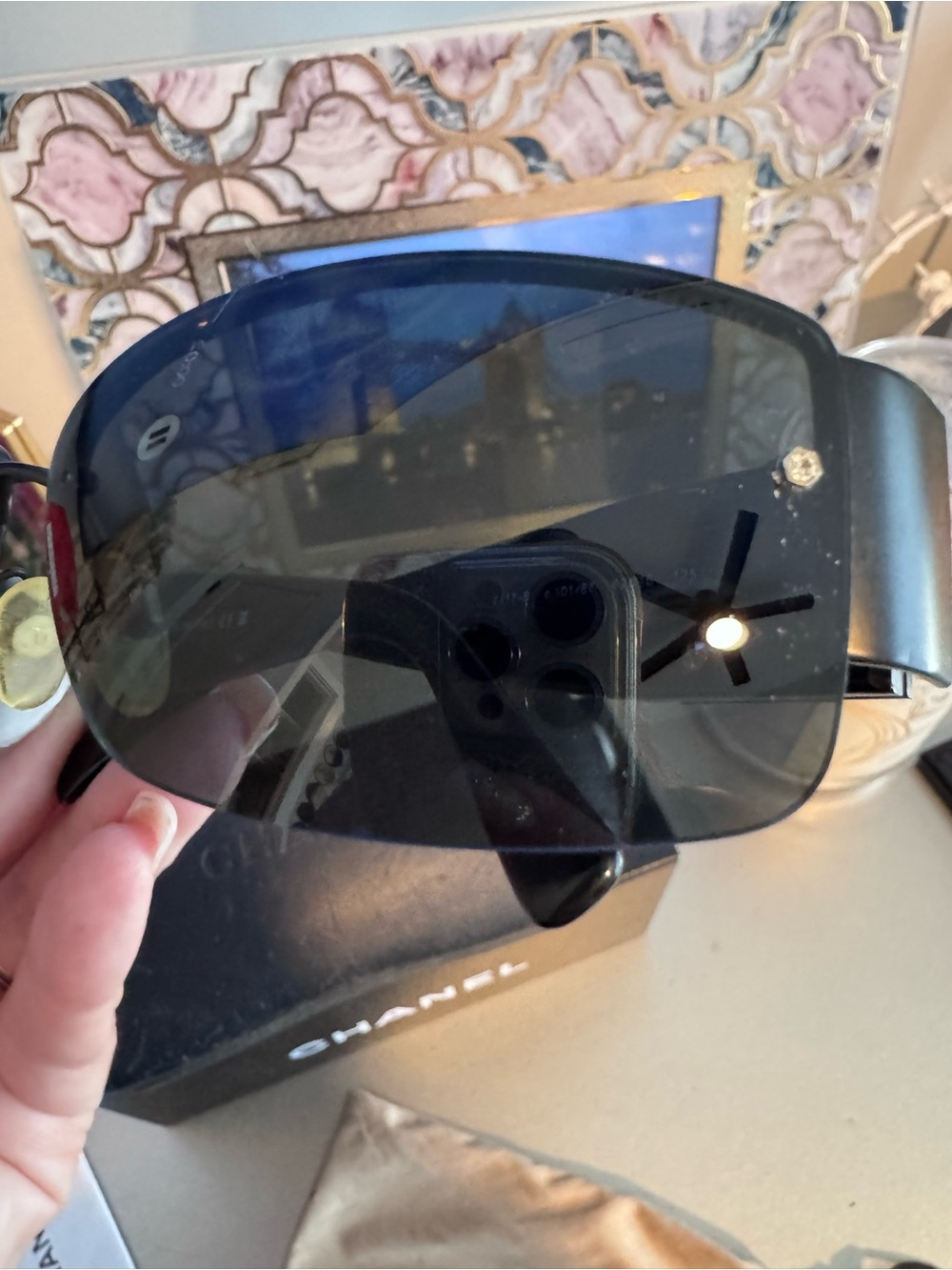 CHANEL 4117-B Vintage Black Sunglasses - Picture 9 of 15